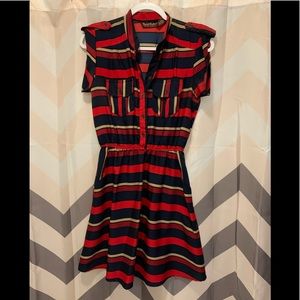 Red striped dress